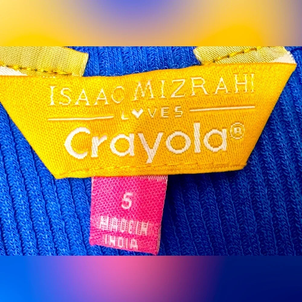 Isaac Mizrahi Loves Crayola NWOT Sz 5 Multi-Colored Layered Dress